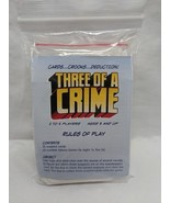 *NO Box* Three Of A Crime Card Game Gamewright - $28.10 CAD