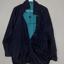 Navy and Teal Reversible Rain Jacket - $252.48 MXN