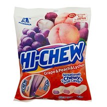 (Pack of 2) Hi-chew Candy Bag 100g (Grape &amp; Peach &amp; Lychee Flavor) - $23.99