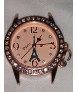 LADIES CLAIRE&#39;S PINK FACE OF WATCH  WITH DIAMOND CHIPS AND NO BAND JAPAN... - €54,57 EUR