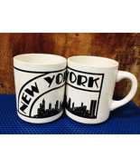 Vintage 1978 Joy Nagy New York Skyline Statue of Liberty Coffee Cup Mug  - £50.99 GBP