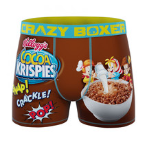 Crazy Boxer Kellogg&#39;s Cocoa Rice Krispies Men&#39;s Boxer Briefs Brown - £17.23 GBP