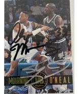 Alonzo Mourning &amp; Shaquille O&#39;Neal Signed Autographed Skybox Basketball ... - £78.17 GBP