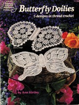 5 Royal Pineapple Lacewing Dewdrop Butterfly Thread Crochet Doily Patterns - $14.99