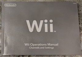 Nintendo Wii Operations Manual Channels and Settings Instruction Booklet - £4.33 GBP