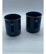 Chessie Railroad Collectible Mugs, Blue W/ Gold Kitten/ Cat Set of 2 C&amp;O... - £31.51 GBP