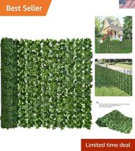 Artificial Ivy Privacy Fence, 118x59in Artificial Hedges Fence and Faux ... - $102.46