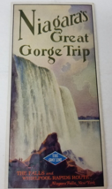 Niagara Great Gorge Trip The Gray Line Whirlpool Rapids Route Map Brochu... - $18.95