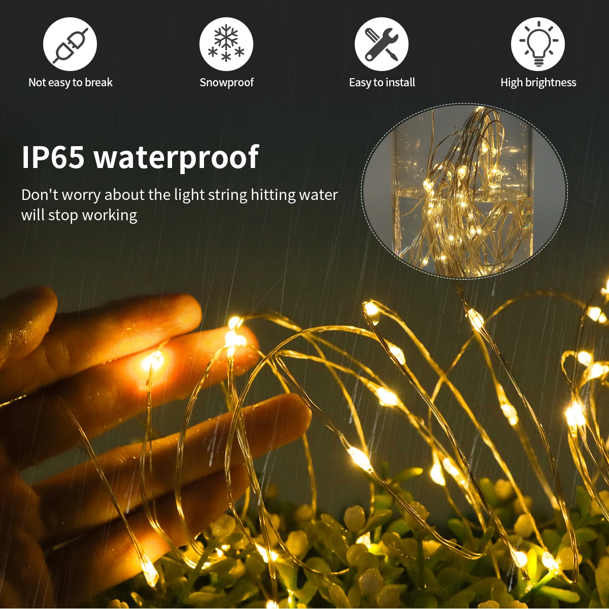 100M 50M 20M 10M LED Solar String Fairy Lights lichterkette outdoor  Gar Large P - £47.02 GBP