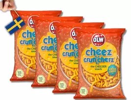 4 Bags OLW Cheez Cruncherz  Cheesy, Crunchy Snacks, 225g (7.93oz) - $33.68
