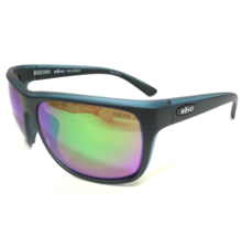 REVO Sonnenbrille RE1023 19 REMUS Matt Schwarz Blau Wrap Rahmen mit Grün Gläser - £80.36 GBP