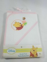 Disney, Pooh bear with with pink edges, hooded towel for babies, NIB - £2.51 GBP