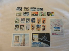 Lot of 24 Grenada Stamps from 1973, 1976-1978 Space, Shuttle, Mars Missi... - $24.00