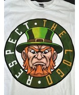 St Patrick’s Day Respect The Logo Leprechaun Unisex TShirt Sz M - £10.37 GBP