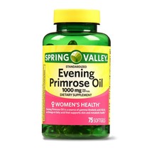 Spring Valley Women&#39;s Health Evening Primrose Oil Softgels, 1000mg, 75 Count..+ - £15.95 GBP