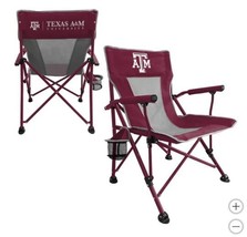 Texas A&amp;M Aggies Hard Arm Chair Red White NCAA Tailgating Camping Cup Ho... - $1,854.00 MXN