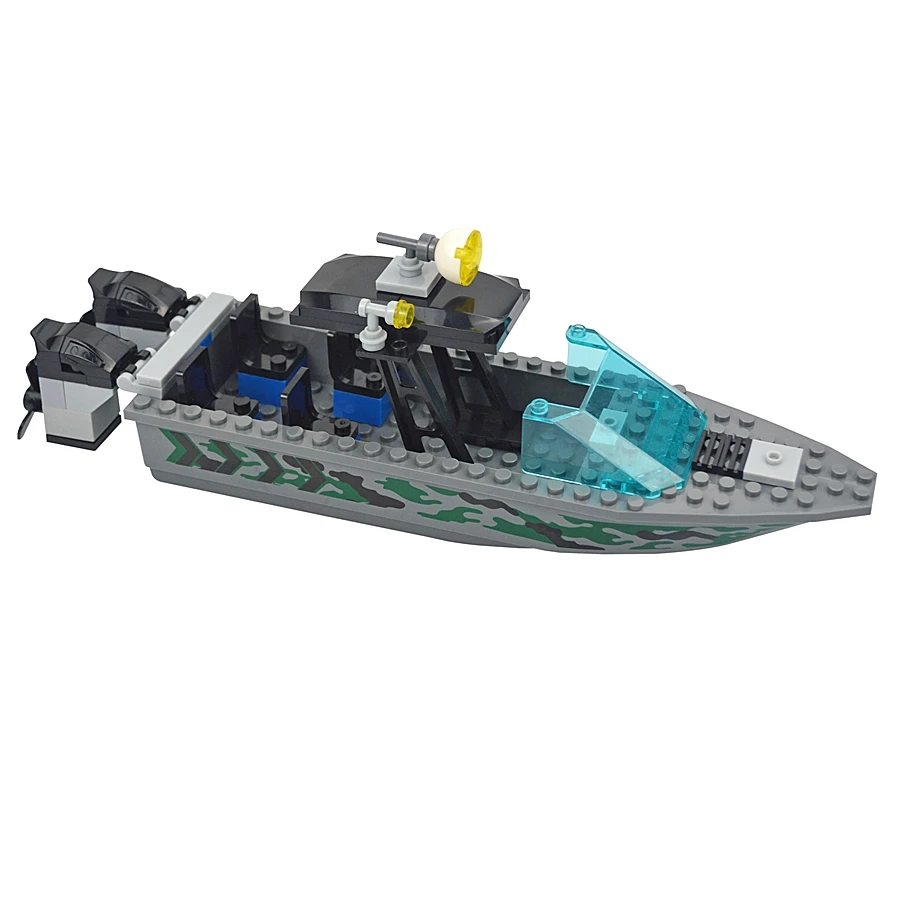 MOC Building Blocks Military Camouflage Rubber Boat Canoeing Lifeboat Kayaking - £6.36 GBP+