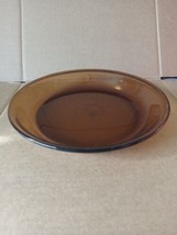 Vintage Amber Glass Ovenproof Anchor Hocking #460 Bakeware Pie Plate 9&quot; - $8.86
