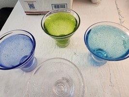 Glass Colored Bowls Set Of 4 - £41.45 GBP