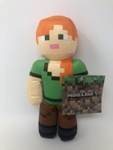 Toy Factory Minecraft Alex Character Plush Toy 9” New - £11.11 GBP