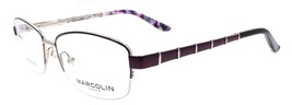 Marcolin MA5015 079 Women's Eyeglasses Frames Half Rim 52-16-135 Matte Lilac - $49.40