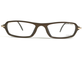 Porsche Design P7017 A Eyeglasses Frames Brown Gold Rectangular 51-17-150 - £148.89 GBP