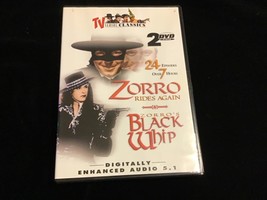 DVD Zorro Rides Again 1937, Zorro’s Black Whip 1944 Noah Beery, Linda Stirling - £7.11 GBP