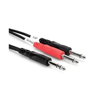 HosaTech STP-203 3m 1/4 inch TRS to Dual 1/4 inch TS Insert Cable  - £22.36 GBP