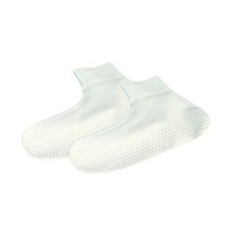 Plain Anti Verruca Latex Swimming Foot Protection Sock White - XL  - $11.00