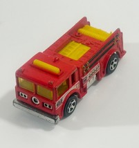 Hot Wheels Metro 122 Red / Yellow 1976 Firetruck Malaysia  - $4.94