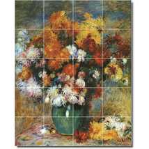 Auguste Renoir Flower Painting Ceramic Tile Mural P07430 - £156.45 GBP+