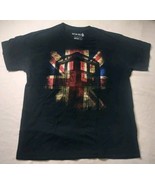 Dr Who Adult Large T-Shirt Tardis Union Jack Flag Short Sleeve Ripple Ju... - £9.88 GBP