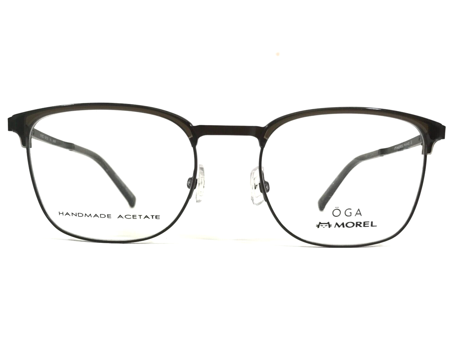 Primary image for Morel Eyeglasses Frames OGA 10120O MN09 Brown Square Full Rim 54-20-145