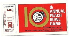 1977 Peach bowl game ticket Stub NC State Iowa State - £285.02 GBP