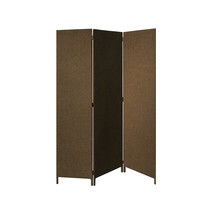 HomeRoots Brown Fabric 3 Panel Soho Screen 47 x 1 x 71 in. - $317.25
