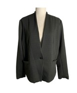 Fenn Wright Manson Textured Blazer Jacket XL Black Lined Pockets Button NEW - £33.00 GBP