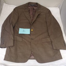 JOS A BANK Signature Collection 100% Wool Men Brown Blazer Sport Coat Ja... - $24.75
