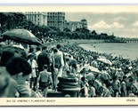 Busy Flamengo Beach Rio De Janeiro Brazil UNP WB Postcard V20 - $5.89