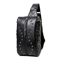 Fashion Gothic Punk Rivet Ch Bag 3D Dragon Pattern Luxury Handbags Women Bags De - £93.56 GBP