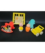 Vintage 1972 Fisher Price Doll House Nursery Furniture Rocking Horse 6 P... - $365.92 MXN