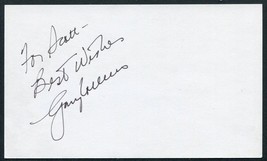 GARY COLLINS SIGNED 3X5 INDEX CARD ACTOR THE SIXTH SENSE IRON HORSE BORN... - $17.63