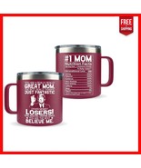 Elegant 14 oz Stainless Steel Mom Coffee Mug - Perfect for Gifts on Any ... - $50.95 CAD