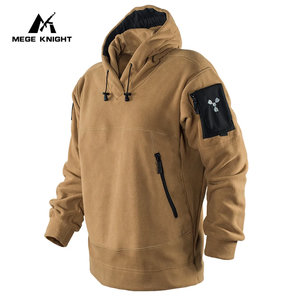 MEGE Mens Winter Fleece Jacket  Army  Thermal Warm  Work Coats Safari Jacket Out - $206.05