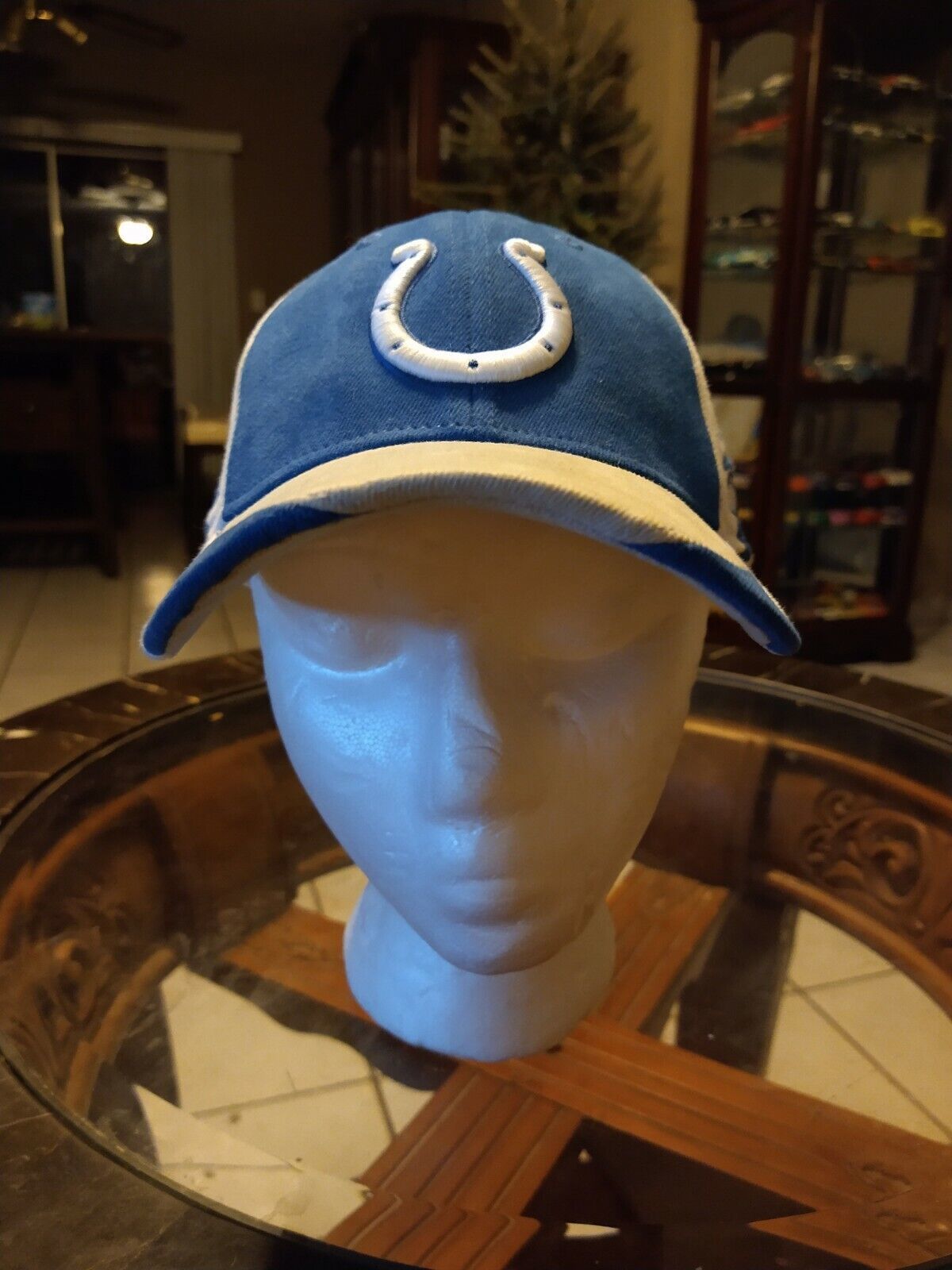 Primary image for Indianapolis Colts AFC NFL Reebok Hat/Cap Blue Gray White Fitted