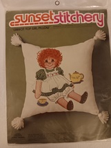 Sunset Stitchery 2925 Carrot Top Girl Pillow by Ruth Houseworth Embroidery Kit - $39.99