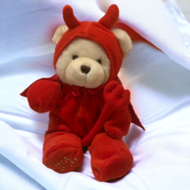 Carlton Cards Valentine&#39;s Day Hot Stuff Plush Teddy Bear Stuffed Animal Devil - £18.65 GBP
