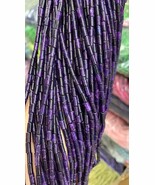 16&quot; Sugilite Purple Jade Gemstone  8-10mm Amethyst Violet Pink Column tu... - $18.65 CAD