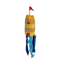 2000s In the Breeze Sandcastle Windsock – Color Our World – 8" x 40" – Appliqué - $277.32 MXN