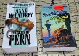 2 VTG Anne McCaffrey Audiobook Lot The Renegades &amp; Skies of Pern Cassette Tapes - $19.34