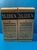 Vtg Nutrex A Nutritional Concentrate 84 Tablets Glass Bottles In Origina... - $29.95
